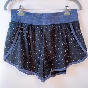 Free People Shorts Purple Black Athletic Size L